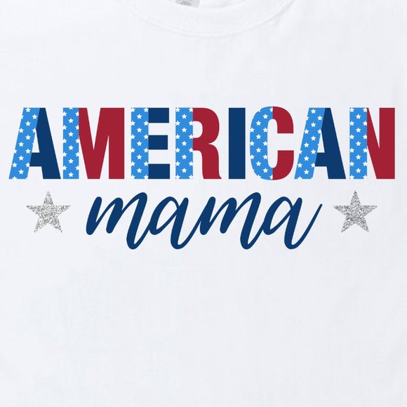 NWT *BOUTIQUE*   *AMERICAN MAMA*    PATRIOTIC  TEE    GREAT GIFT IDEA! - Picture 2 of 3